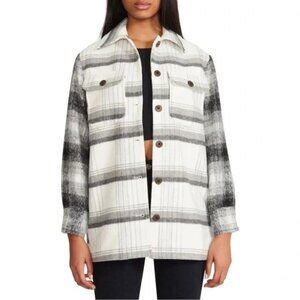 BB Dakota by Steve Madden Plaid Flannel / Shacket Like New Size S
